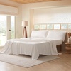 image:imageDark Sky Reserve  Bamlin Twin XL Sheet Set  Portugal Made  White Sand  Experience Coma Worthy Sleep with High Quality BeddingKing
