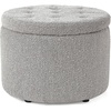 image:imageDormCo 2East  Storage Comfort Seat Ottoman  BrownWhiteBrown  White