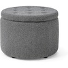 image:imageDormCo 2East  Storage Comfort Seat Ottoman  BrownWhiteDark Gray