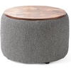 image:imageDormCo 2East  Storage Table Ottoman  Pure WhiteBlack  Gray
