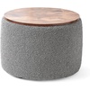 image:imageDormCo 2East  Storage Table Ottoman  Pure WhiteGray  White
