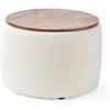 image:imageDormCo 2East  Storage Table Ottoman  Pure WhitePure White