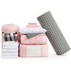 image:imageDormCo Upgraded College Twin XL Bedding Dorm Room Supplies Pack PinkGray