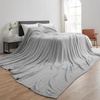 image:imageLonger Than Long  Coma Inducer Plush Oversized Blanket 115 x 180  Black Experience Luxury Comfort with Extra Large BeddingSilver Gray