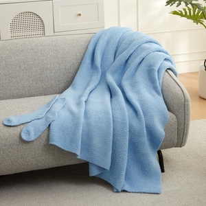image:imageComa Inducer Cozy Potato Blanket with Socks  Calm Blue