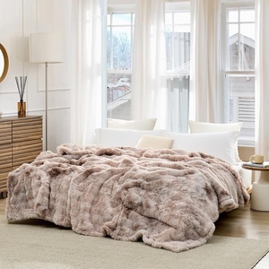 image:imageComa Inducer Snowball Chunky Bunny Twin XL Blanket  Taupe DesertQueen US Standard
