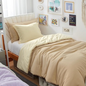 image:imageDorm Haul Cozy Twin XL Bedding College Comforter Set Jet StreamOat Milk  Essential Dorm Supplies for College Freshmen NecessitiesMarzipanRutabaga