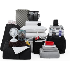 image:imageDormCo 100 Complete Twin XL Bedding amp Dorm Essentials Package BlackWhite