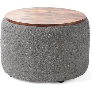 image:imageDormCo 2East  Storage Table Ottoman  Pure WhiteBlack  Gray