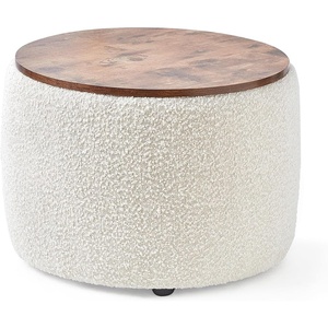 image:imageDormCo 2East  Storage Table Ottoman  Pure WhiteOff White