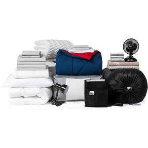 image:imageDormCo FullyLoaded TXL Dorm Bedding  Essentials Cherry RedNightfall Navy