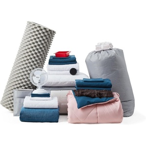 image:imageDormCo FullyLoaded TXL Dorm BeddingEssentials Silver PinkNightfall Navy
