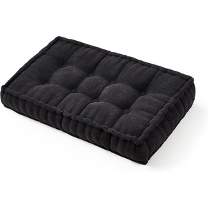 image:imageDormCo Rainha  Ultra Thick Tufted Floor Pillow  Dark BrownBlack