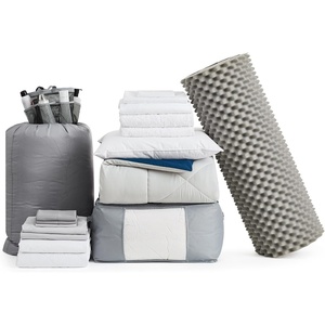 image:imageDormCo Upgraded College Twin XL Bedding  Dorm Supplies Package GrayNavy