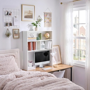 image:imageDormCo Yak About It Double Shelf  Desk Bookshelf Hutch  White