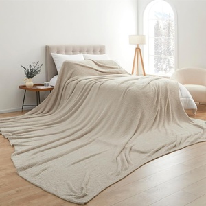 image:imageLonger Than Long  Coma Inducer Plush Oversized Blanket 115 x 180  Black Experience Luxury Comfort with Extra Large BeddingDesert Taupe
