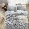 image:imageComa Inducer Chunky Bunny Peak of Cozy Oversized Twin Comforter  Cozy GrayKing US Standard