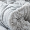image:imageComa Inducer Chunky Bunny Peak of Cozy Oversized Twin Comforter  Cozy GrayQueen US Standard