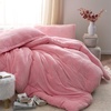 image:imageComa Inducer Thicker Than Thick Oversized Twin Comforter Set  Standard Plush Filling  Cool PinkKing