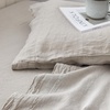 image:imageDark Sky Reserve  Portugal Made 100 Linen Twin XL Sheet Set Stone TaupeTwin XL