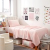 image:imageDorm Haul Comfy College Sheets  Twin XL Bedding Set  Antarctica GrayHeavenly Pink