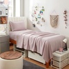 image:imageDorm Haul Comfy College Sheets  Twin XL Bedding Set  Antarctica GrayViolet Ice