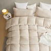 image:imageThicker Than Thick Coma Inducer Twin XL Oversized Comforter Set Birch BeigeQueen