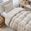 image:imageThicker Than Thick Coma Inducer Twin XL Oversized Comforter Set Birch BeigeTwin XL