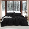 image:imageComa Inducer Thicker Than Thick Oversized Twin Comforter Set  Standard Plush Filling  Real BlackQueen