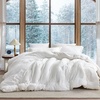 image:imageComa Inducer Thicker Than Thick Oversized Twin Comforter Set  Standard Plush Filling  Real WhiteQueen