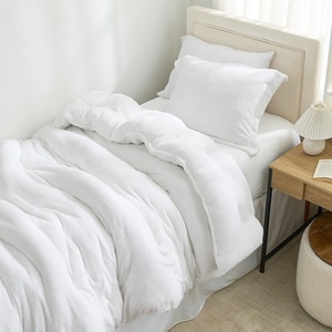 image:imageComa Inducer Thicker Than Thick Oversized Twin Comforter Set  Standard Plush Filling  Real WhiteTwin XL
