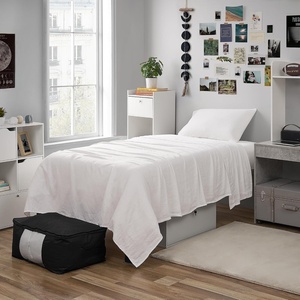 image:imageDark Sky Reserve  Bamlin Twin XL Sheet Set  Portugal Made  Pure WhiteTwin XL