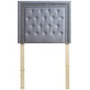 image:imageByourbed Tavira Allure College Dorm Headboard  Alloy with Black Crystal Border  with Legs