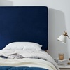 image:imageDormCo Rainha Memory Foam Cushioned Dorm Headboard  Dark Blue