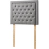 image:imageTavira Allure College Dorm Headboard with Legs  Tufted Rivet  Linen GrayLinen Gray