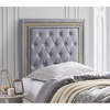 image:imageTavira Allure College Dorm Headboard  Alloy with Gold Crystal Border
