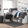 image:imageDormCo Rainha Cushion Tufted College Headboard  Velvet Crush  Dark Gray