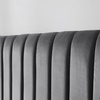 image:imageDormCo Tavira Allure College Dorm Headboard  Classic Panel  Velvety Charcoal Gray  Essential Dorm Supplies for College Freshmen Necessities