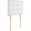 image:imageDormCo Mo Classic Left Side Outlet Headboard with Legs Plush Velvet White  Essential Dorm Supplies for College Freshmen Necessities