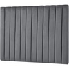 image:imageDormCo Tavira Allure College Dorm Headboard  Classic Panel  Velvety Charcoal Gray  Essential Dorm Supplies for College Freshmen Necessities